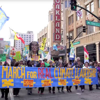 anti fracking march