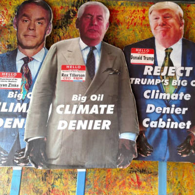 climate denier puppet
